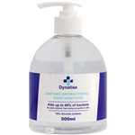 DYNATISE HAND SANITISER GEL 70 ALCOHOL 500ML PUMP