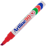 ARTLINE 90 PERMANENT MARKER CHISEL 25MM RED