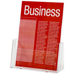 ESSELTE BROCHURE HOLDER FREE STANDING 1 TIER A5 CLEAR
