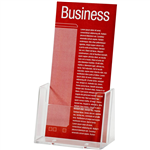 ESSELTE BROCHURE HOLDER FREE STANDING 1 TIER DL CLEAR