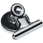 ESSELTE BULLDOG CLIP MAGNETIC ROUND 30MM SILVER