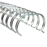 GBC WIRE BINDING COMB 34 LOOP 6MM A4 SILVER PACK 100