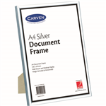 CARVEN DOCUMENT FRAME A4 SILVER