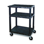 TUFFY UTILITY TROLLEY 3 SHELF 860MM BLACK