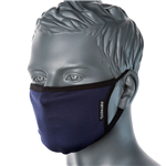 PORTWEST CV33 ANTIMICROBIAL FABRIC FACE MASK 3 PLY NAVY
