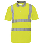 PORTWEST S477 HIVIS POLO SHIRT SHORT SLEEVE