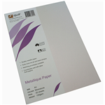 QUILL METALLIQUE PAPER 120GSM A4 MOONSTONE PACK 25
