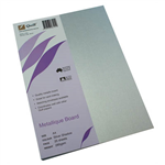 QUILL METALLIQUE BOARD 285GSM A4 SILVER SHADOW PACK 25