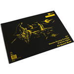 QUILL Q532 SKETCH BOOK PP SHORT BOUND 110GSM A2 420 X 594MM 20 SHEETS BLACK