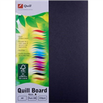 QUILL XL MULTIBOARD 210GSM A4 BLACK PACK 100