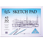 QUILL SKETCH PAD 110GSM 100 PAGE A3 WHITE