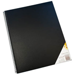 QUILL VISUAL ART DIARY 110GSM 120 PAGE 279 X 356MM BLACK