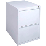 INITIATIVE FILING CABINET 2 DRAWER 475 X 600 X 720MM WHITE SATIN