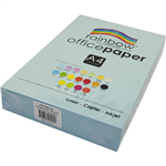 RAINBOW COLOURED A4 COPY PAPER 80GSM 500 SHEETS SKY BLUE