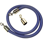 Q NYLON ROPE 25MM BRASS SNAP ENDS 15M BLUE
