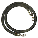 Q NYLON ROPE 25MM BRASS SNAP ENDS 15M BLACK