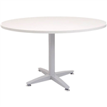 RAPID SPAN 4 STAR ROUND TABLE 900MM NATURAL WHITESILVER