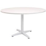 RAPID SPAN 4 STAR ROUND TABLE 900MM NATURAL WHITEWHITE
