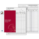 ZIONS SBE9 HOURS AND WAGES RECORD BOOK A5