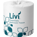 LIVI ESSENTIALS 1001 TOILET TISSUE 2PLY 400 SHEET CARTON 48