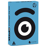 OPTIX COLOURED A4 COPY PAPER 80GSM INGA TURQUOISE PACK 500 SHEETS