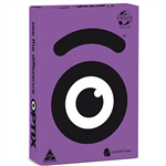 OPTIX COLOURED A4 COPY PAPER 80GSM JUNI PURPLE PACK 500 SHEETS