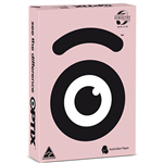 OPTIX COLOURED A4 COPY PAPER 80GSM VELO PINK PACK 500 SHEETS
