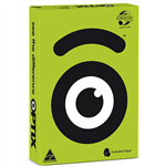 OPTIX COLOURED A4 COPY PAPER 80GSM ZETO LIME PACK 500 SHEETS