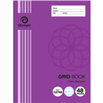 OLYMPIC G2748 GRID BOOK 7MM GRID 55GSM 48 PAGE 225 X 175MM