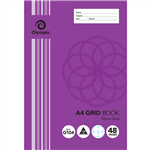 OLYMPIC G104 GRID BOOK 10MM GRID 48 PAGE 55GSM A4