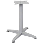 RAPIDLINE 4 STAR TABLE BASE BRUSHED SILVER