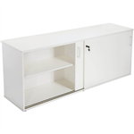 RAPID VIBE CREDENZA SLIDING DOOR LOCKABLE 1800 X 450 X 730MM WHITE
