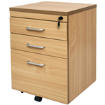 RAPID SPAN MOBILE PEDESTAL 3 DRAWER 690 X 465 X 447MM BEECH