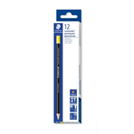 STAEDTLER 108 LUMOCOLOR PERMANENT GLASOCHROM PENCILS YELLOW BOX 12