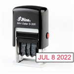SHINY 9S300 SELF INKING MINI DATE STAMP BLACK 3MM