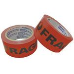 STYLUS 455 PRINTED PACKAGING TAPE FRAGILE 50MM X 66M FLUORO ORANGE