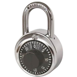 STEELCO CM7 COMBINATION LOCKER PADLOCK SILVER
