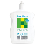 HAMILTON ACTIVE FAMILY SUNSCREEN LOTION SPF50 1 LITRE