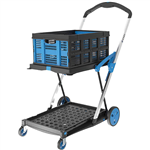 XCART FOLDING TROLLEY WITH BASKET 75KG CAPACITY