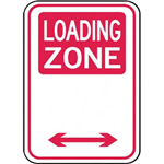 BRADY PARKING SIGNS  LOADING ZONE REFLECTIVE ALUMINIUM
