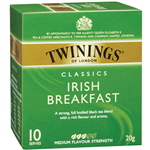 TWININGS CLASSICS IRISH BREAKFAST TEA BAGS PACK 10