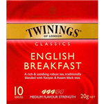 TWININGS CLASSICS ENGLISH BREAKFAST TEA BAGS PACK 10