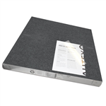 VISIONCHART AUTEX ACOUSTIC FABRIC PEEL N STICK TILES 600 X 600MM KOALA PACK 6