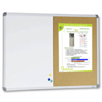 VISIONCHART COMBI WHITEBOARD AND CORKBOARD 900 X 600MM