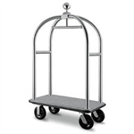 VISIONCHART BIRDCAGE LUGGAGE TROLLEY MARINE GRADE BRUSHED STAINLESS STEEL