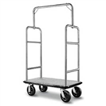 VISIONCHART LUGGAGE AND GARMENT TROLLEY BRUSHED STAINLESS STEEL