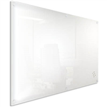 VISIONCHART LUMIERE MAGNETIC GLASSBOARD WITH PEN TRAY 1500 X 1200MM WHITE