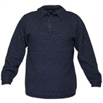 PRIME MOVER MW863 WOOL KNIT JUMPER WITH 2 BUTTON CLOSURE