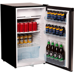 NERO BAR FRIDGE AND FREEZER 125 LITRE 490 X 560 X 840MM SILVER