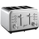 NERO CLASSIC STYLE TOASTER 4 SLICE STAINLESS STEEL